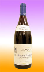 CHANSON PERE & FILS - Pernand-Vergellesses- Les Vergellesses Premier Cru 2000 75cl Bottle