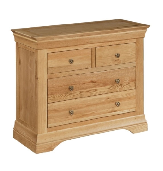 Unbranded Charente Oak 2 2 Chest of Drawers