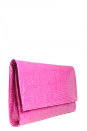 Unbranded Charmaine Oversized Snake Skin Clutch Bag