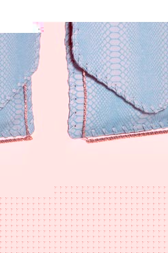 Unbranded Charmaine Scale Effect Blanket Edged Clutch