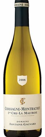 This estate is run by Richard Fontaine, the brother-in-law of Jean-Marc Blain from Domaine Blain-Gagnard. Using 20-25% new oak for this top-notch Premier Cru wine, it is then aged for 16-18 months before release. A staggeringly pure finish, with hint
