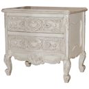 Chateau white painted 2 drawer chest furniture