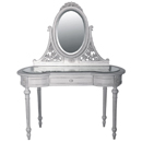 Chateau white painted Louis XIV dressing table