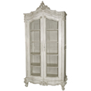 Chateau white painted tall wire bookcase furniture