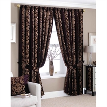 Unbranded Chatham Aubergine Lined Curtains 117x229cm