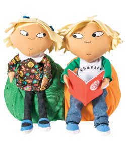 Press Charlies hand and watch as Charlie and Lola interact with each other, telling various stories.