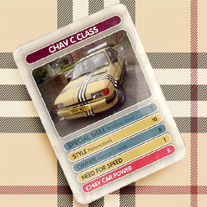 Unbranded Chav Power - Chav Trumps Card Game