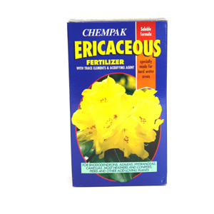 Chempak Ericaceous Fertilizer is ideal for lowering soil pH levels  neutralising the effects of hard