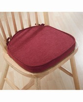 Unbranded CHENILLE DINING SEAT PAD PAIR