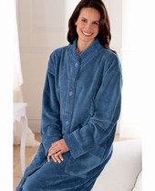 Stay cosy throughout the winter in our exclusive full length lounger in soft thick pile cotton cheni