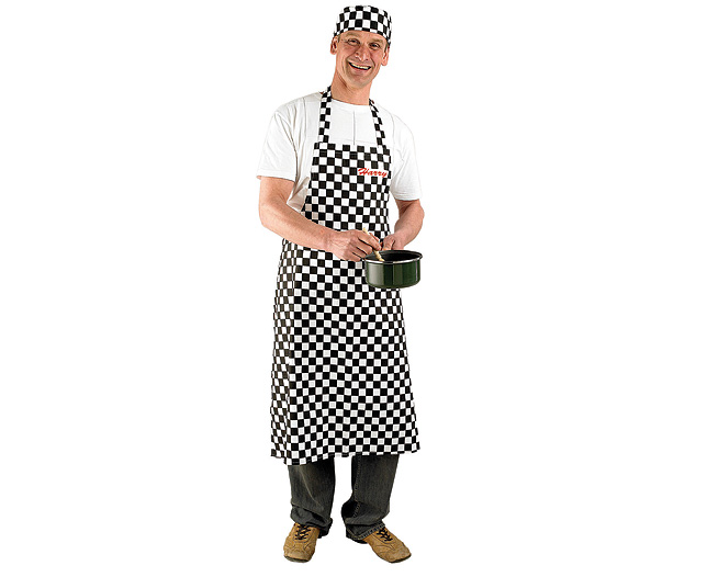 Unbranded Chequered Chefs Outfit - Personalised