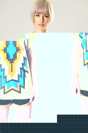 Unbranded Cheryl Aztec Orversized T-Shirt