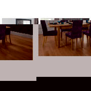 Unbranded Chesham Large Extending with 8 Velvet Aubergine