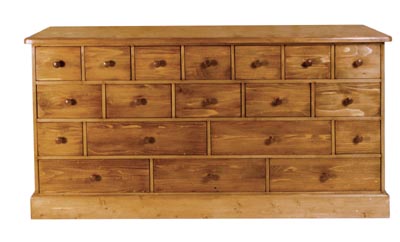 19 ASSORTED SIZED CHEST OF DRAWERS FOR ALL YOUR STAORAGE NEEDS