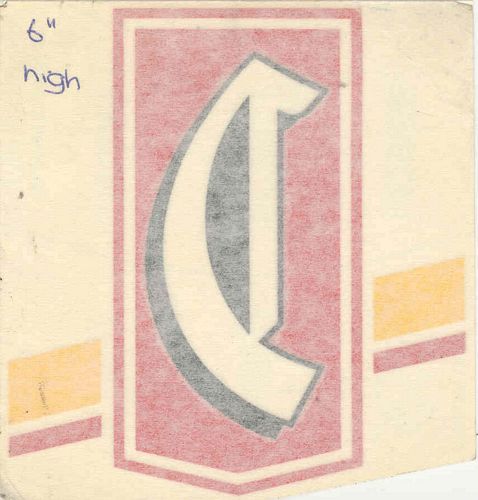 Chesterfield Logo only window Sticher Large (11cm x 11cm)