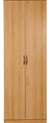 Part of the Cheval collection. this two door wardrobe is finished in a classic beech effect. Inside there is a fixed shelf above the hanging rail. giving you extra storage space for a clutter free bedroom. Part of the Cheval collection Size H200. W69