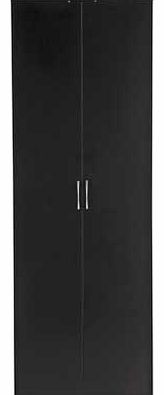Unbranded Cheval 2 Door Wardrobe - Black