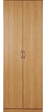 Unbranded Cheval 2 Door Wardrobe - Oak Effect