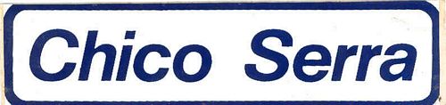 Chico Serra name Sticker (10cm x 2cm)
