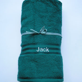 Stylish swimming towel to ensure no changing room confusion again!