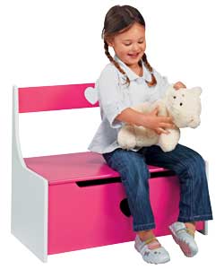 Unbranded Childs Pink and White Bench
