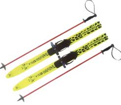 Child`s ski set (60cm) with sticks Yellow