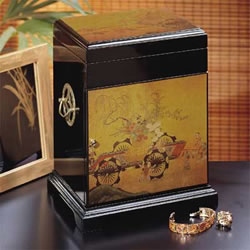 Chinese Lacquer Jewellery Casket