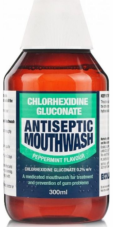 Chlorhexidine Mouthwash Mint is an antibacterial mouthwash and works by reducing the amount of bacteria in the mouth. Chlorhexidine is used as an aid in the treatment and prevention of gingivitis, the maintainance of oral hygiene and inhibition of de
