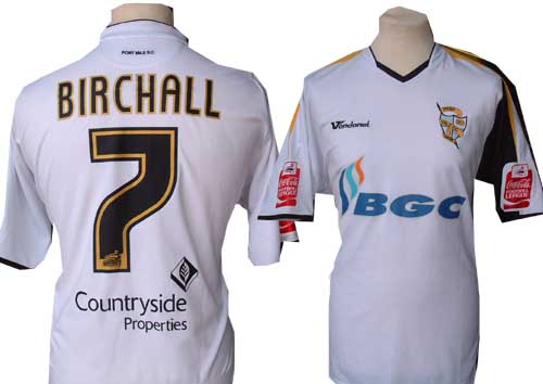 Unbranded Chris Birchall match worn Port Vale shirt