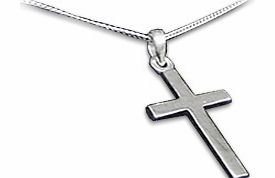 This dainty yet very adorable Christening Cross Necklace in Box is perfect for any little girl on her special day. The Cross Necklace is sterling silver and comes in a lovely keepsake presentation box. The silver box features a cross engraved on the 
