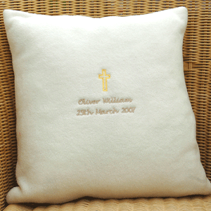 Unbranded Christening Cushion