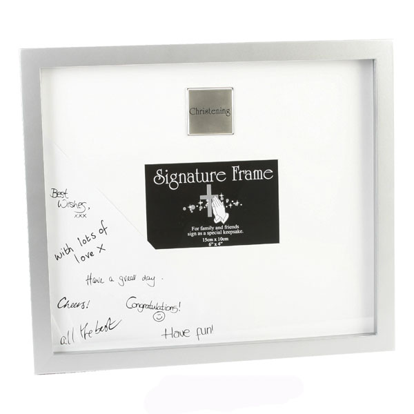 Unbranded Christening Day Celebrations Signature Photo Frame