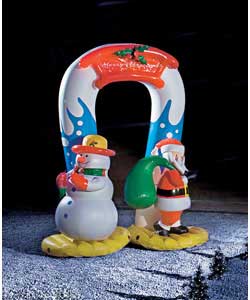 Christmas Inflatable Arch with Snowman