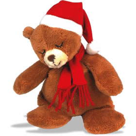 Clever internal mechanics allow the bear`s head and shoulders to rise and fall as if he is snoozing