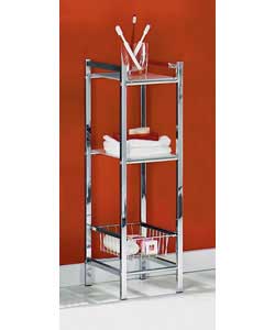 Chrome 2 Shelf Storage Unit