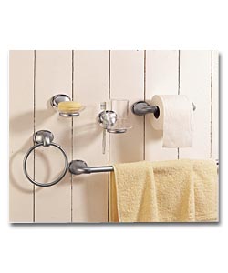 Chrome 5 Piece Bathroom Set