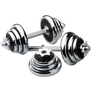 Chrome Dumbbell Set