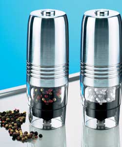 Chrome Electronic Salt and Pepper Mill