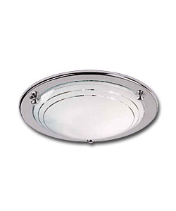 Chrome Flush Light Fitting