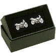 Chrome Motorbike Cufflinks