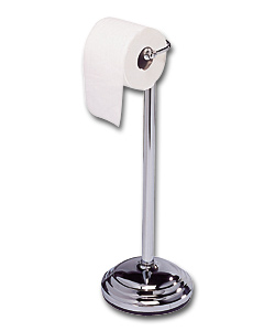 Chrome Plated Freestanding Toilet Roll Holder
