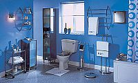 Chrome- Stainless Steel and Glass Bathroom Range