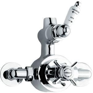 Unbranded Chrome Twin Exposed Thermostatic Shower Valve