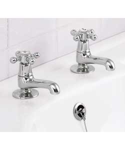 Chrome Victorian Basin Taps