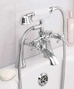 Chrome Victorian Bath/Shower Mixer