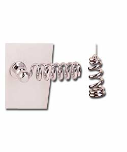 Chromed Swirl Design Cistern Lever and Light Pull Set
