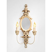 Unbranded CHU0920 - Cream and Mirror Wall Light