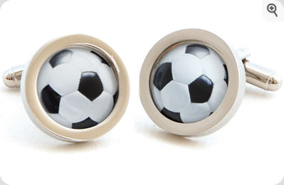Unbranded Chunky Dome Football Cufflinks