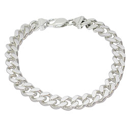 Chunky Solid Silver Wristband