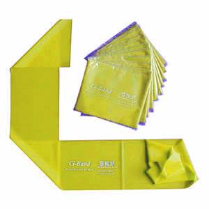Twenty 1m lengths of resistance band for use during rehab and training exercises. These yellow Ci-Ba